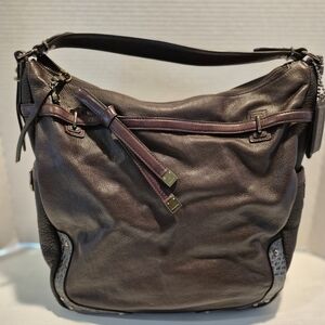 COACH 18665 Pinnacle Allie Leather Mahogany Brown Hobo Shoulder Bag